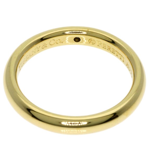 Tiffany & Co. Stacking Band Ring 1P Diamond K18 Yellow Gold Women's TIFFANY - Picture 4 of 8
